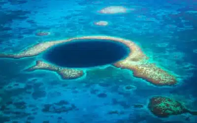 Great Blue Hole, an underwater cenote in Belize