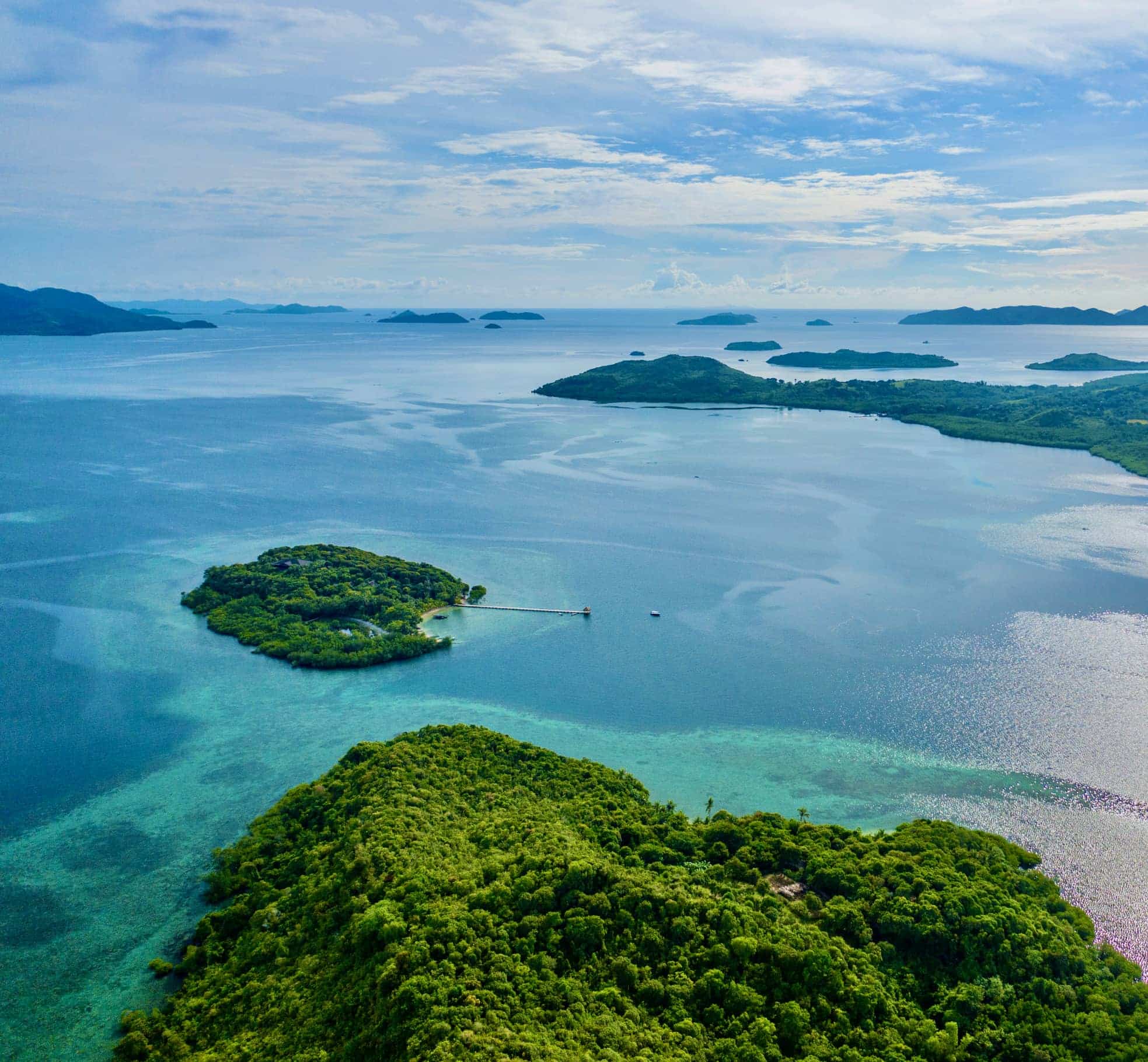 Îlot tropical aux Philippines