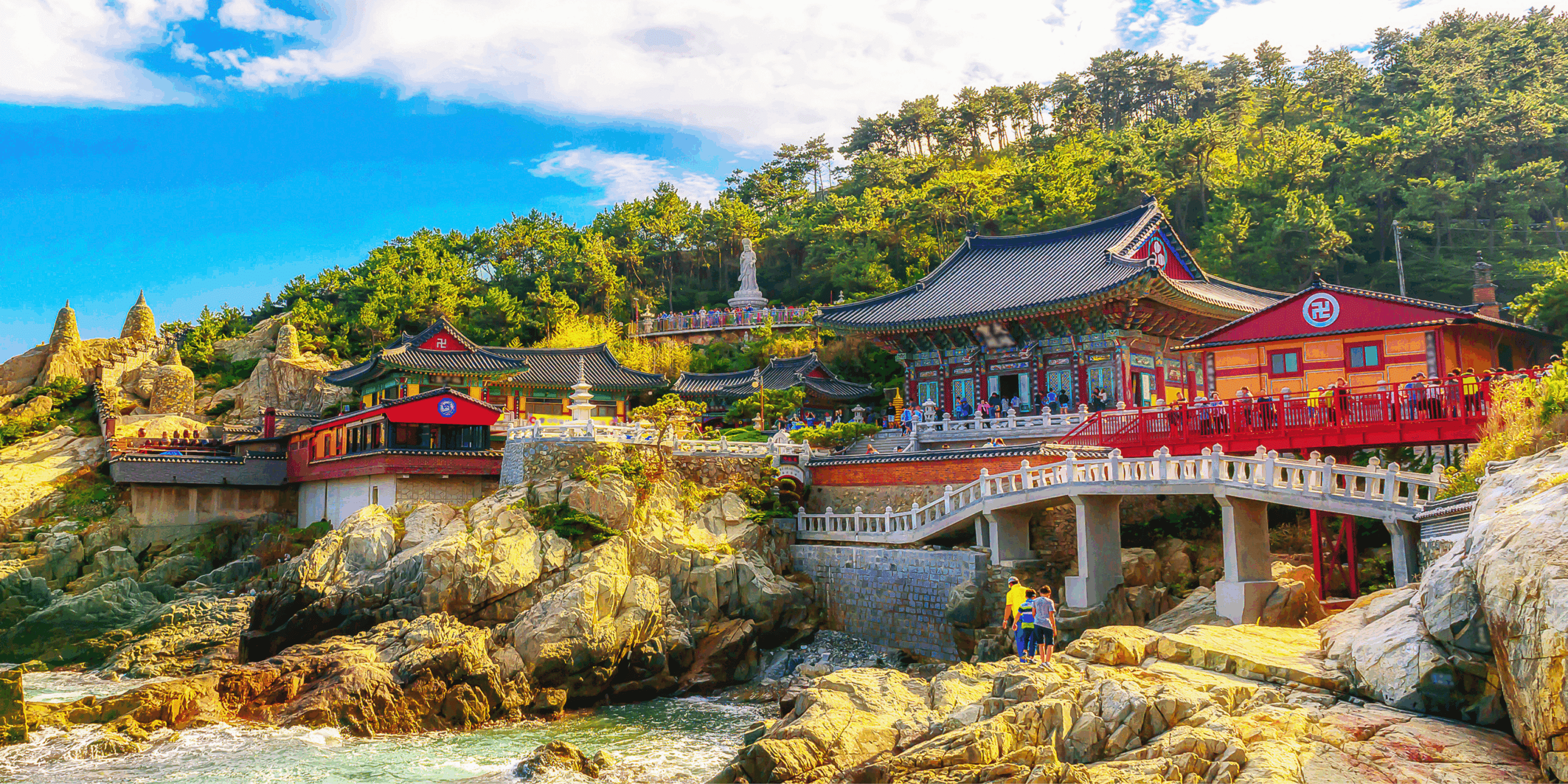 Haedong-Yonggungsa-Temple in Busan, South Korea. Photo Credit: Tawatchai1990 via Adobe Stock