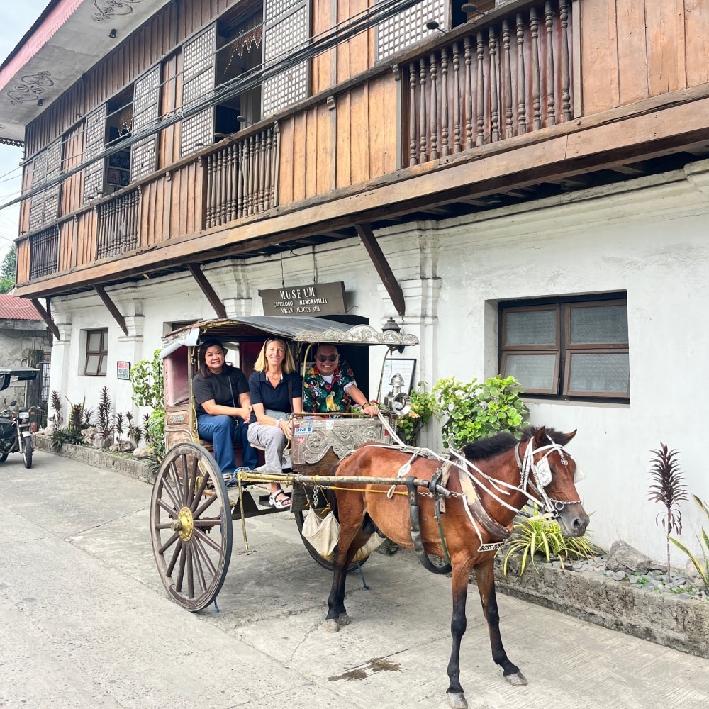 calèche dans les rues de Vigan, Philippines